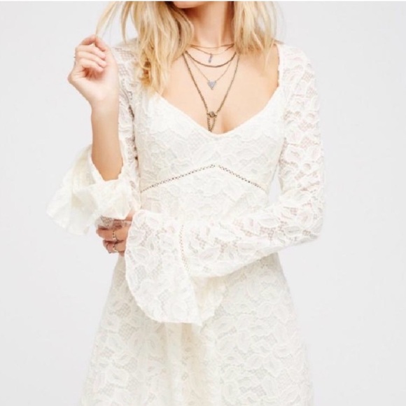 Free People Dresses & Skirts - ❤️Free People Babydoll Lace Dress, Y2K, coquette